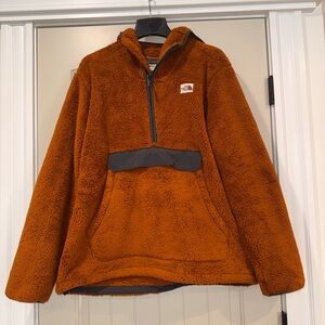 The North Face Campshire Pullover Hoodie Sherpa Half-Zip Pullover - Caramel